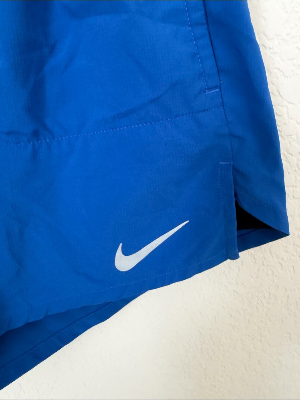 Nike Women's Royal Blue Athletic Running Shorts with Black Drawstring - Picture 4 of 11